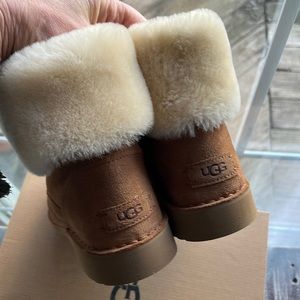 Worn twice - warm toasty Weylyn Uggs. Chestnut color. Comes with original box